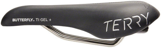 Terry Butterfly Ti Gel+ Saddle - Black 155mm Width Chromoly Rails Womens