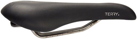 Terry Butterfly Ti Gel+ Saddle - Black 155mm Width Chromoly Rails Womens