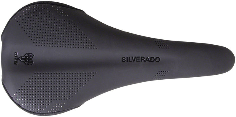 Load image into Gallery viewer, WTB Silverado Saddle - Black 280mm Width Carbon Rails Microfiber Cover
