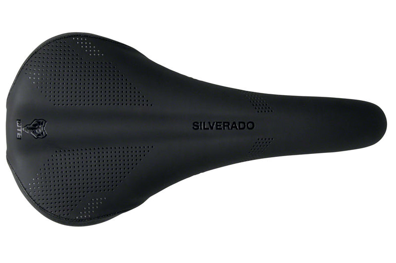 Load image into Gallery viewer, WTB Silverado Saddle - Black 280mm Width Chromoly Rails Microfiber Cover
