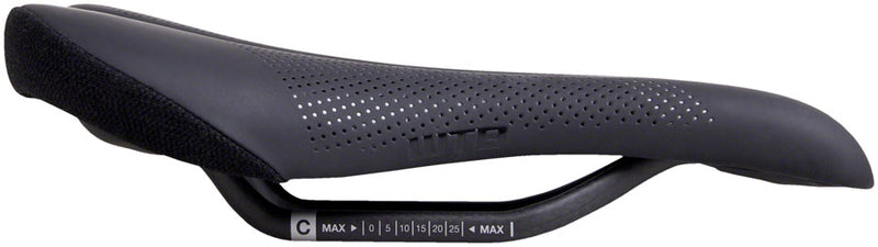 Load image into Gallery viewer, WTB Volt Saddle - Black 135mm Width Carbon Rails Microfiber Cover
