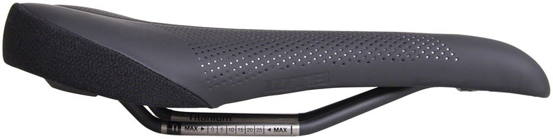 Load image into Gallery viewer, WTB Volt Saddle - Black 142mm Width Titanium Rails Microfiber Cover
