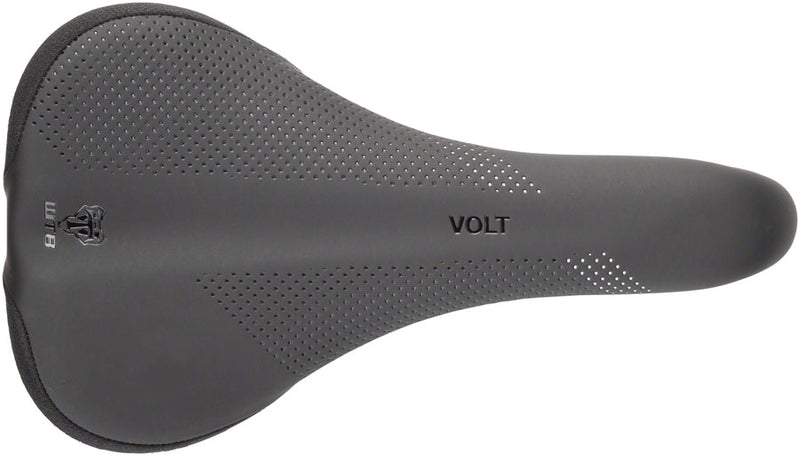 Load image into Gallery viewer, WTB Volt Saddle - Black 150mm Width Titanium Rails Microfiber Cover
