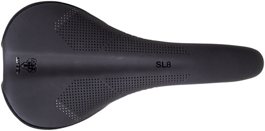 WTB SL8 Saddle - Black 127mm Width Carbon Rails Lightweight Padding