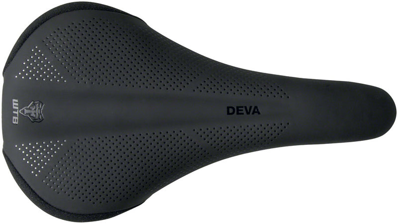 Load image into Gallery viewer, WTB Deva Saddle - Black 260mm Width Titanium Rails Lightweight Padding
