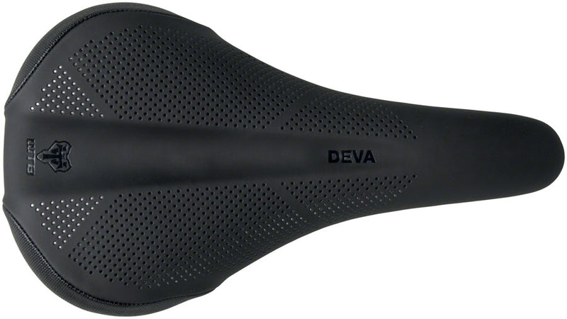 Load image into Gallery viewer, WTB Deva Saddle - Black 260mm Width Steel Rails Lightweight Padding
