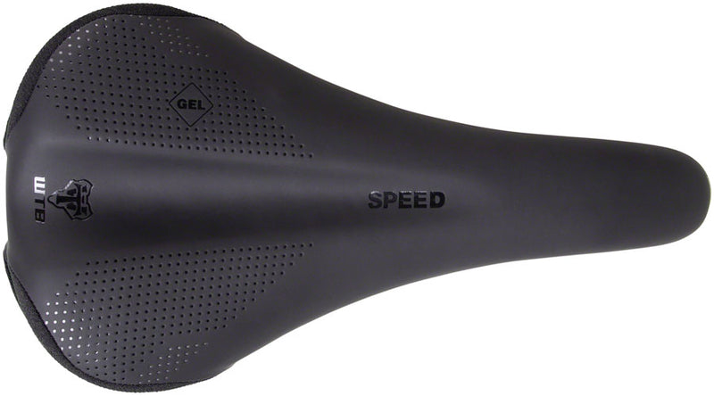 Load image into Gallery viewer, WTB Speed Saddle - - Black 145mm Width Chromoly Rails Lightweight Padding
