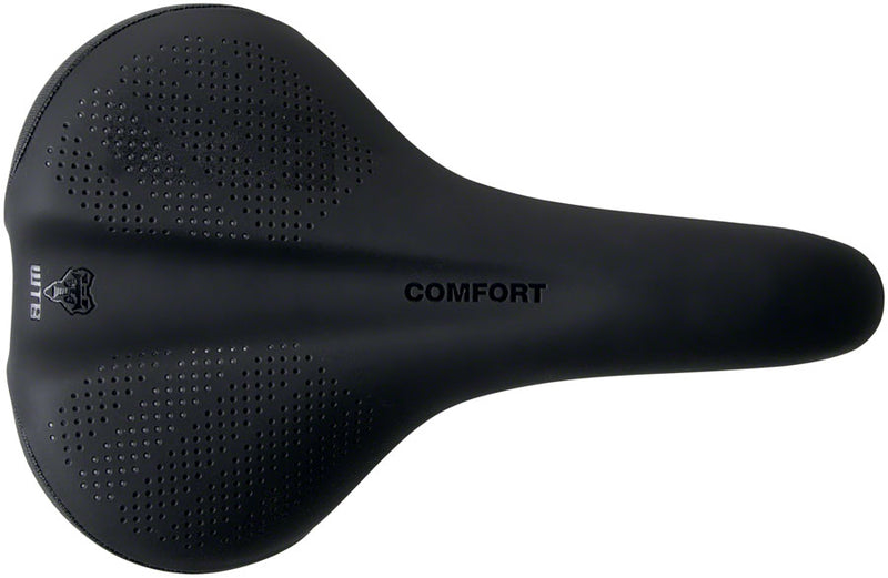 Load image into Gallery viewer, WTB Comfort Saddle - Black 270mm Width Steel Rails Lightweight Padding
