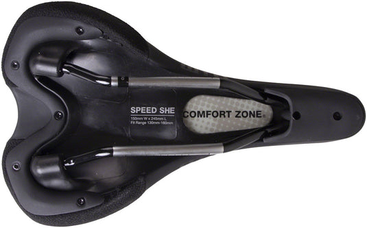 WTB Speed She Saddle - - Black 150mm Width Chromoly Rails Lightweight Padding