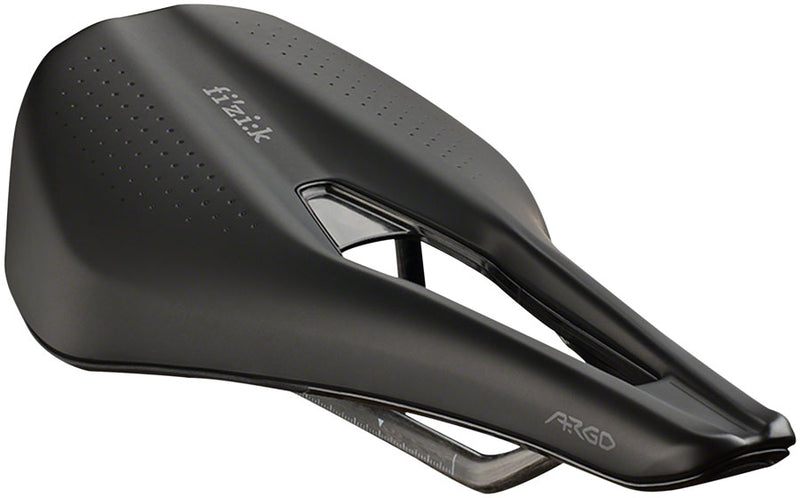 Load image into Gallery viewer, Fizik Tempo Argo R1 Saddle - Black 160mm Width Carbon Rails Nylon Coating
