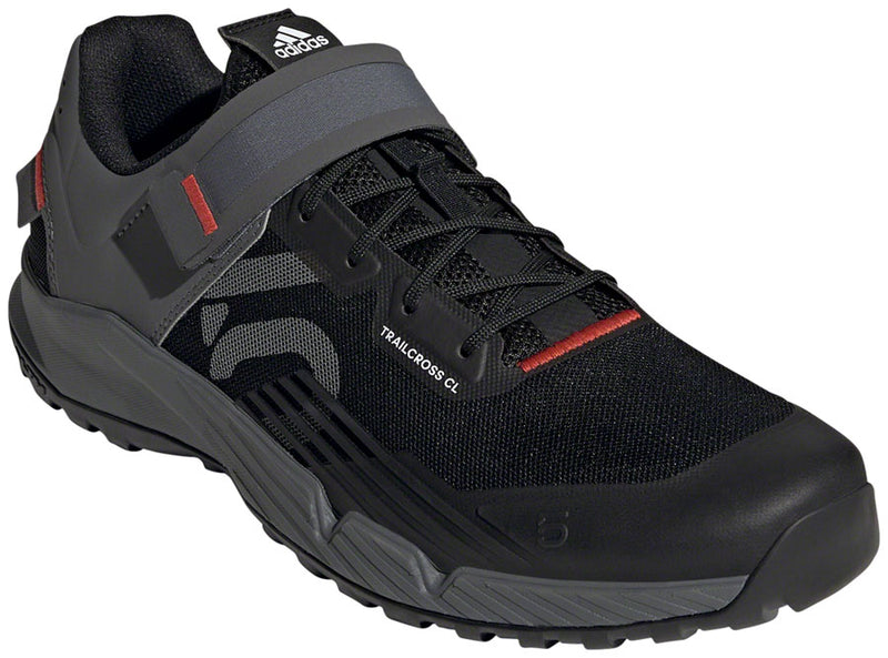 Load image into Gallery viewer, Five-Ten-Trailcross-Clipless-Shoes-Men&#39;s-Core-Black-Gray-Three-Red-Core-Black-Gray-Three-Red-11-Mountain-Biking-Shoes
