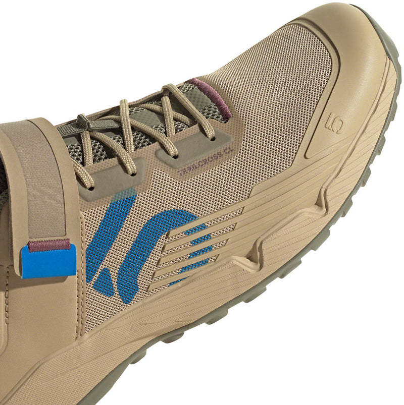 Load image into Gallery viewer, Five Ten Trailcross Mountain Clipless Shoes - Men&#39;s, Beige Tone/Blue Rush/Orbit Green, 6
