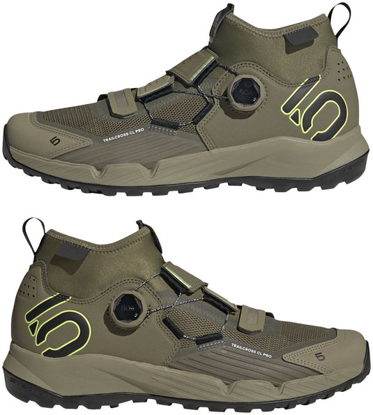 Five Ten Trailcross Pro Mountain Clipless Shoes - Men's, Green/Black/Green, 15