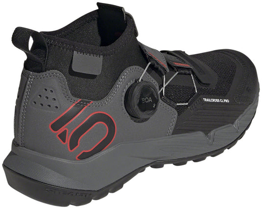 Five Ten Trailcross Pro Mountain Clipless Shoes - Women's, Gray/Black/Red, 8