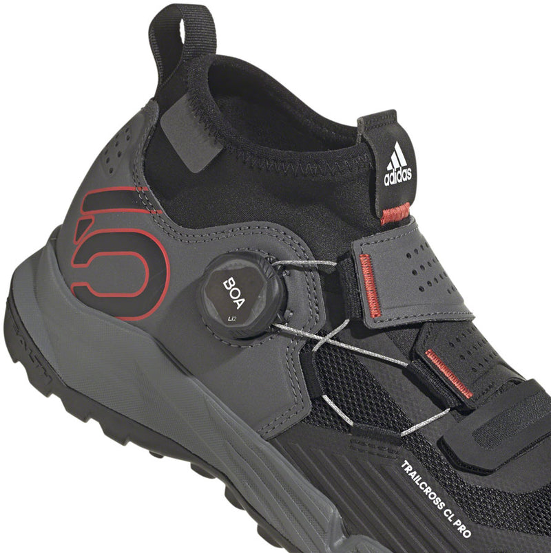 Load image into Gallery viewer, Five Ten Trailcross Pro Mountain Clipless Shoes - Women&#39;s, Gray/Black/Red, 8
