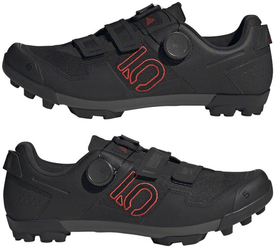 Five Ten Kestrel BOA Mountain Clipless Shoes - Men's, Core Black/Gray Six/Gray Four, 8.5