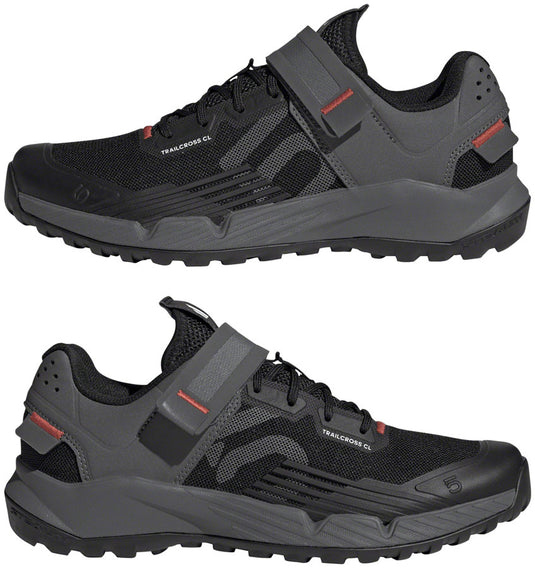 Five Ten Trailcross Mountain Clipless Shoes - Women's, Core Black/Gray Three/Red, 9.5