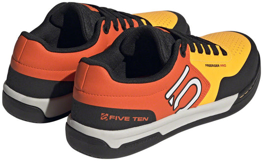 Five Ten Freerider Pro Flat Shoes - Men's, Solar Gold/Ftwr White/Impact Orange, 10.5