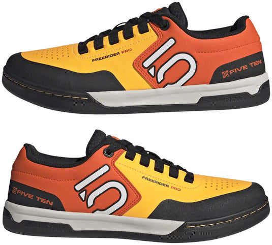 Five Ten Freerider Pro Flat Shoes - Men's, Solar Gold/Ftwr White/Impact Orange, 11.5