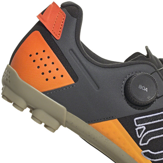 Five Ten Kestrel BOA Mountain Clipless Shoes - Men's, Core Black/Ftwr White/Impact Orange, 6