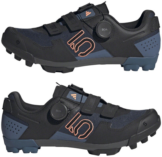 Five Ten Kestrel BOA Mountain Clipless Shoes - Women's, Legend Ink/Core Black/Coral Fusion, 9.5