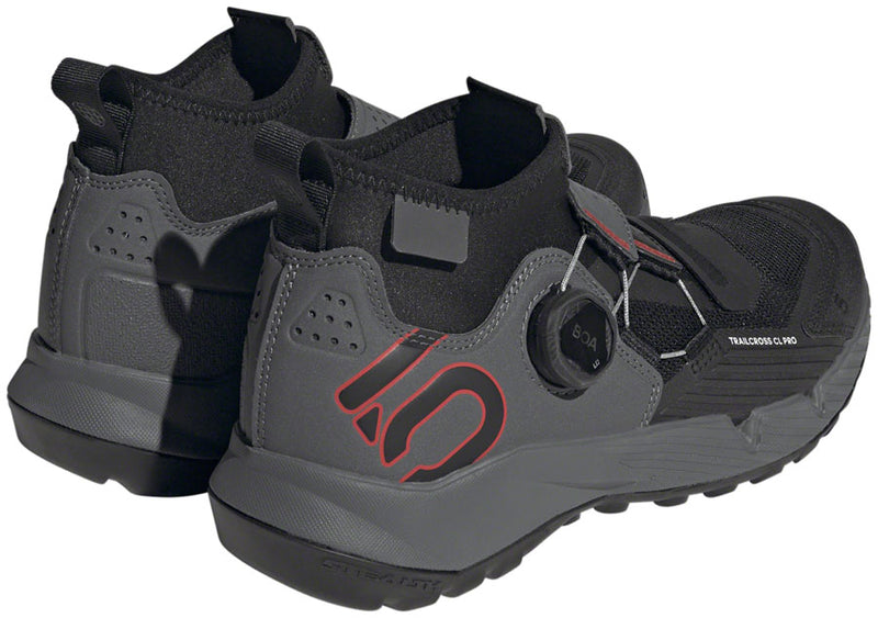 Load image into Gallery viewer, Five Ten Trailcross Pro Mountain Clipless Shoes - Women&#39;s, Gray Five/Core Black/Red, 7.5
