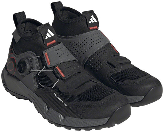 Five-Ten-Trailcross-Pro-Clipless-Shoe-Women's-Gray-Five-Core-Black-Red-Gray-Five-Core-Black-Red-8.5-Mountain-Biking-Shoes