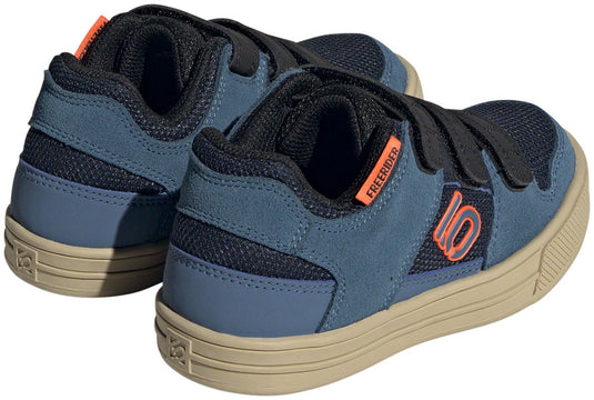 Five Ten Freerider Kid's VCS Flat Shoes - Youth, Legend Ink/Wonder Steel/Impact Orange, 1.5K