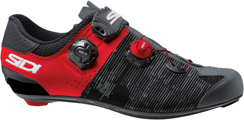 Sidi-Genius-10-Road-Shoes-Men's-Anthracite-Red-Red-Road-Bike-Cycling-Shoes