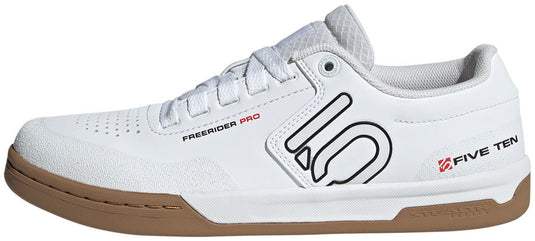 Five Ten Freerider Pro Flat Shoes - Men's, FTWR White/Core Black/Red, 10