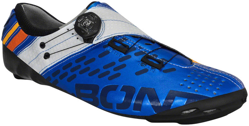 Load image into Gallery viewer, Bont-Helix-Road-Cycling-Shoes-Metallic-Blue-White-12.5-Road-Bike-Cycling-Shoes
