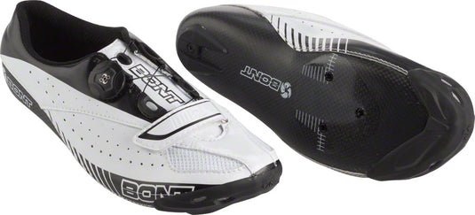 Bont Blitz Cycling Road Shoe: Euro 36 White/Black Replaceable Sole Guards