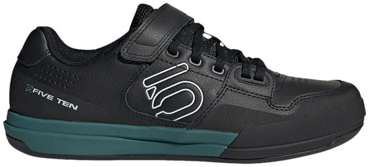 Five Ten Hellcat Mountain Clipless Shoes - Women's, Core Black / Crystal White / Hazy Emerald, 10.5