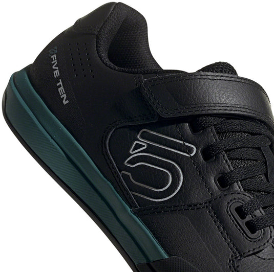 Five Ten Hellcat Mountain Clipless Shoes - Women's, Core Black / Crystal White / Hazy Emerald, 8.5