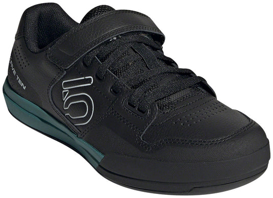 Five-Ten-Hellcat-Clipless-Shoe-Women's-Core-Black-Crystal-White-Hazy-Emerald-Core-Black-Crystal-White-Hazy-Emerald-8.5-Mountain-Biking-Shoes