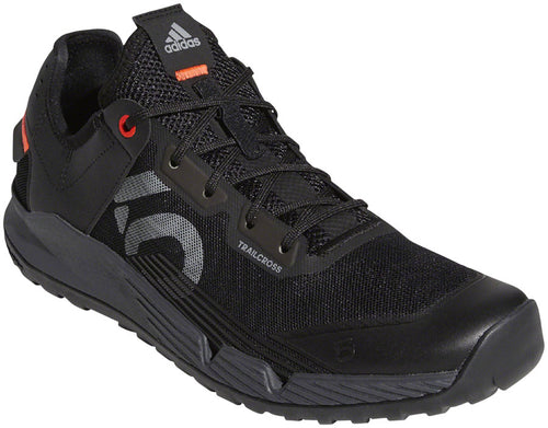 Five-Ten-Trailcross-LT-Flat-Shoes-Men's-Black-Gray-Two-Solar-Red-Core-Black-Gray-Two-Solar-Red-10.5-Flat-Pedal-Shoes