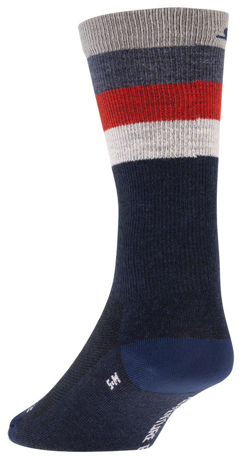 Salsa Arctica Wool Socks - Denim, w/Stripes, Small/Medium