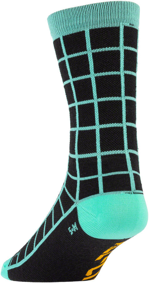 Load image into Gallery viewer, All-City Club Tropic Socks - 6&quot;, Black, Goldenrod, Teal, Large/X-Large
