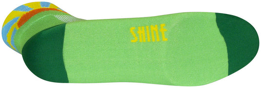 2 Pack SockGuy Classic Sunshine Socks - 3 inch, Green/Yellow/Orange/Blue, L/XL