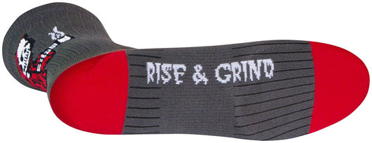 Pack of 2 SockGuy SGX Rise and Grind Socks - 6 inch, Gray, Large/X-Large