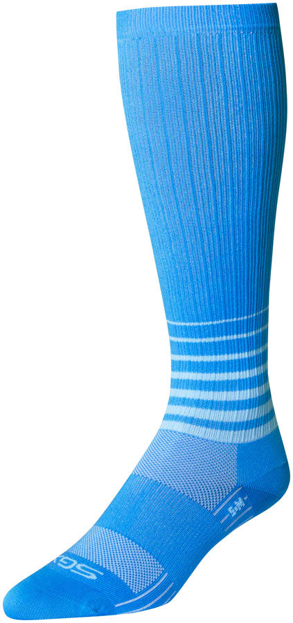 Load image into Gallery viewer, SockGuy SGX Arctic Socks - 12&quot;, Blue, Small/Medium
