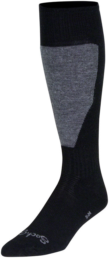 Pack of 2 SockGuy Mountain Flyweight Wool Socks - 12 inch, Elite, Large/X-Large