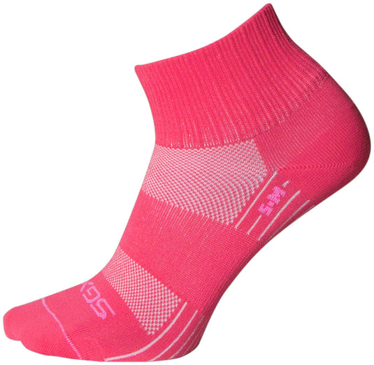 SockGuy Pink Sugar SGX Socks - 2.5", Pink, Large/X-Large