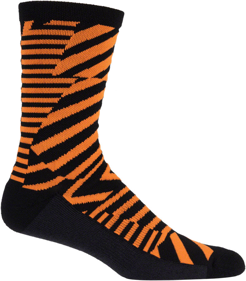 Load image into Gallery viewer, 45NRTH Dazzle Midweight Wool Sock - Orange, Medium
