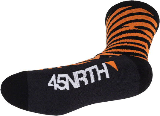 45NRTH Dazzle Midweight Wool Sock - Orange, Small