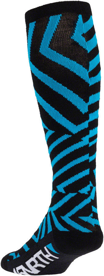 45NRTH Dazzle Midweight Knee Wool Sock - Blue, Medium