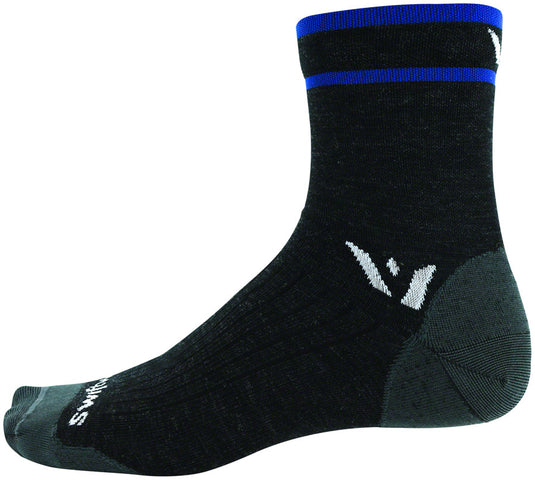 Swiftwick Pursuit Four Ultralight Socks - 4", Coal Blue, Small