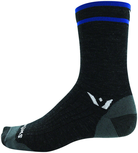 Swiftwick Pursuit Seven Ultralight Socks - 7", Coal Blue, Small