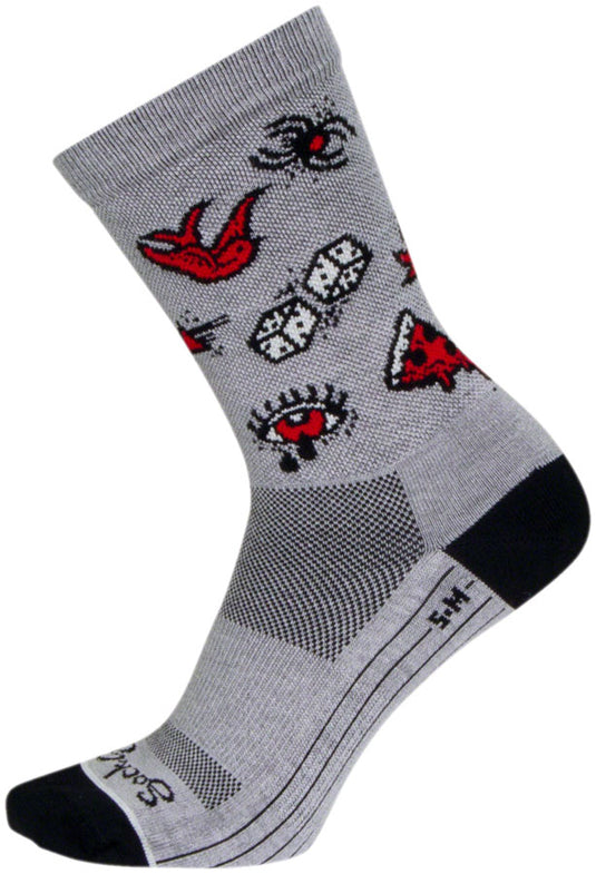 Pack of 2 SockGuy Ink Crew Sock - 6", Large/X-Large