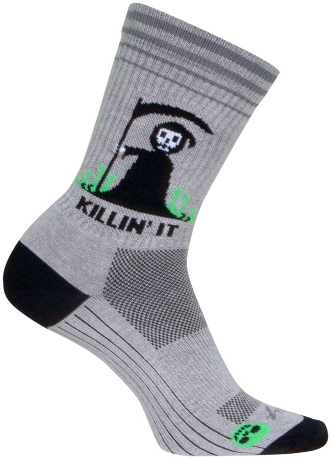 Load image into Gallery viewer, Pack of 2 SockGuy Killin&#39; It Crew Sock - 6&quot;, Large/X-Large
